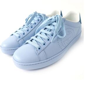 Gucci Ace KIDS  leather trainers, 30EU/US12.5 NEW With dust bag BoxBlue, Leather